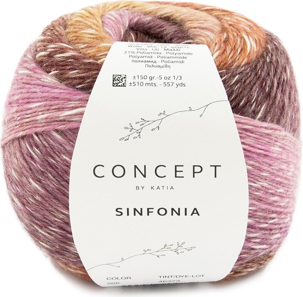 Concept by Katia Sinfonia 205 okra- roosa-luumu
