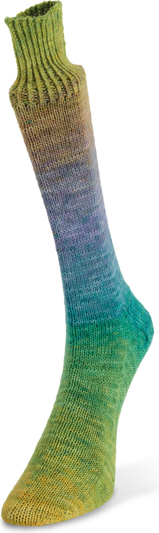 Laines du Nord Watercolor sock 100 kelta-sini-vihreät