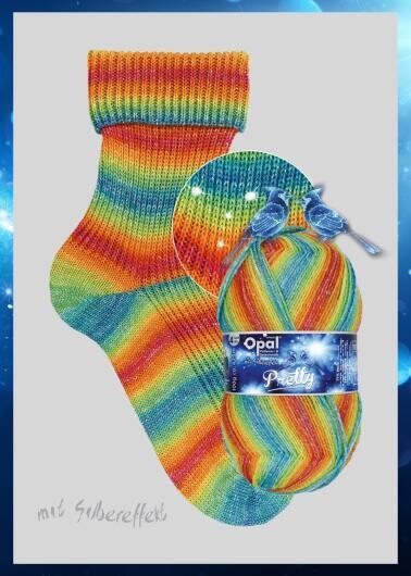 Opal Pretty 11284 kelta-oranssi-vihreä