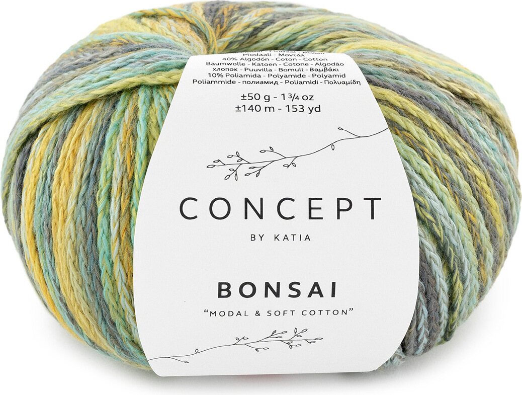 Concept by Katia Bonsai 206 turkoosi-okra-vihreä