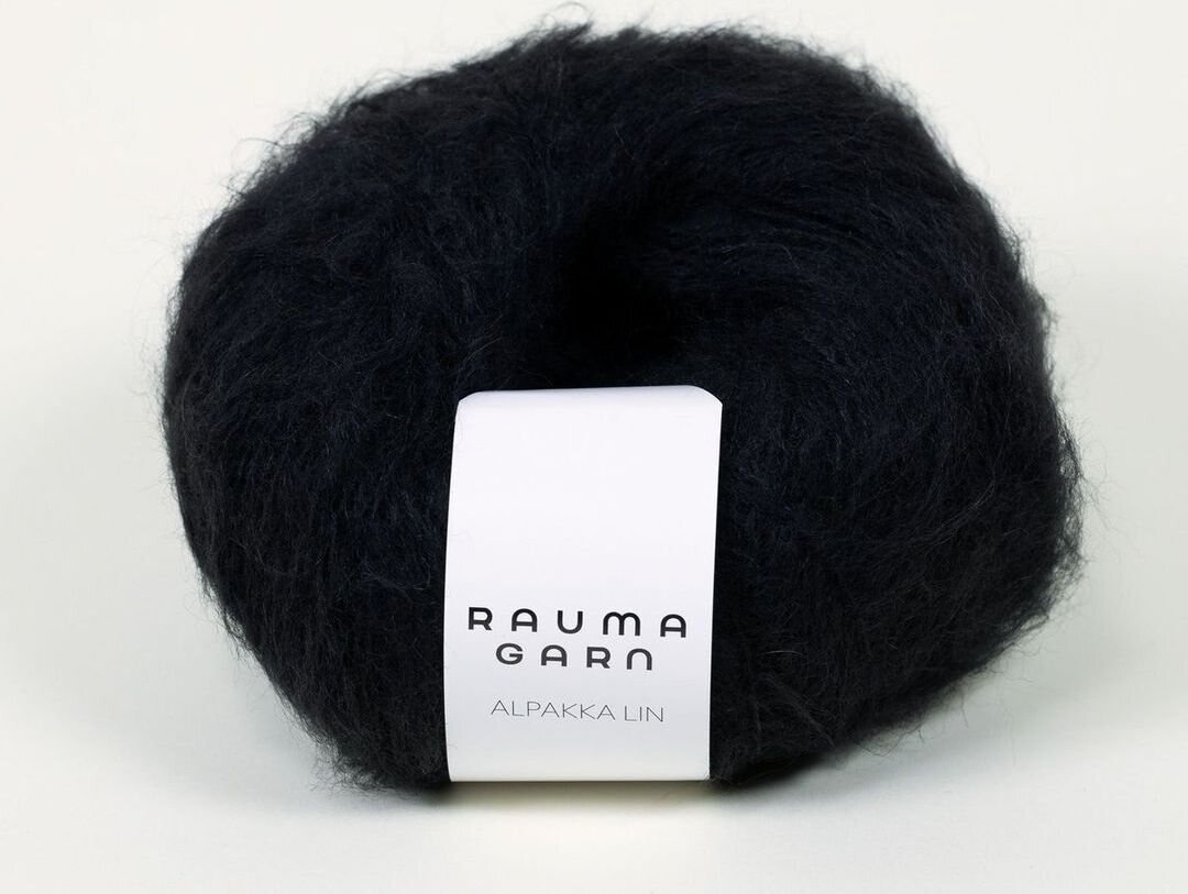 Rauma Garn Alpakka Lin 2325 musta