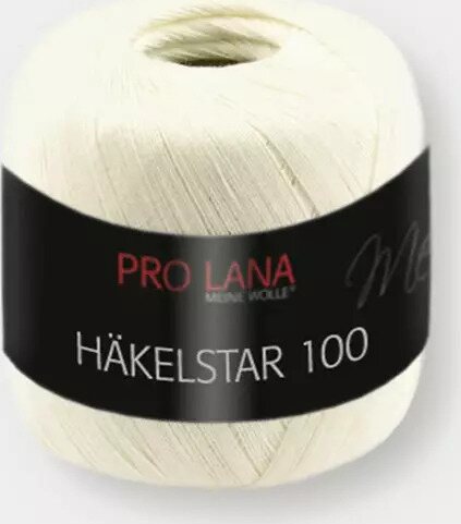 Pro Lana Häkelstar 100 02 luonnonvalkoinen