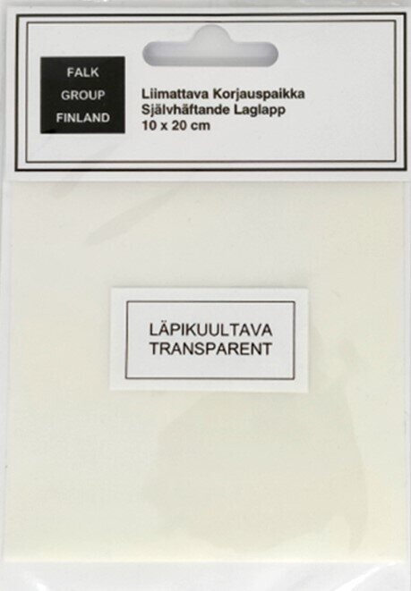 Falk Group Liimattava korjauspaikka Läpikuultava