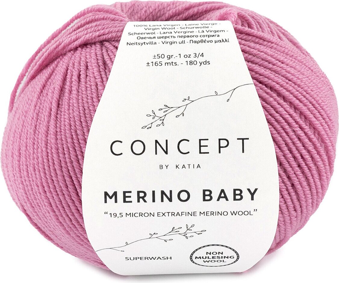 Katia Merino Baby 46 roosa