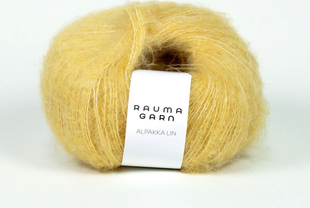 Rauma Garn Alpakka Lin 1362 keltainen
