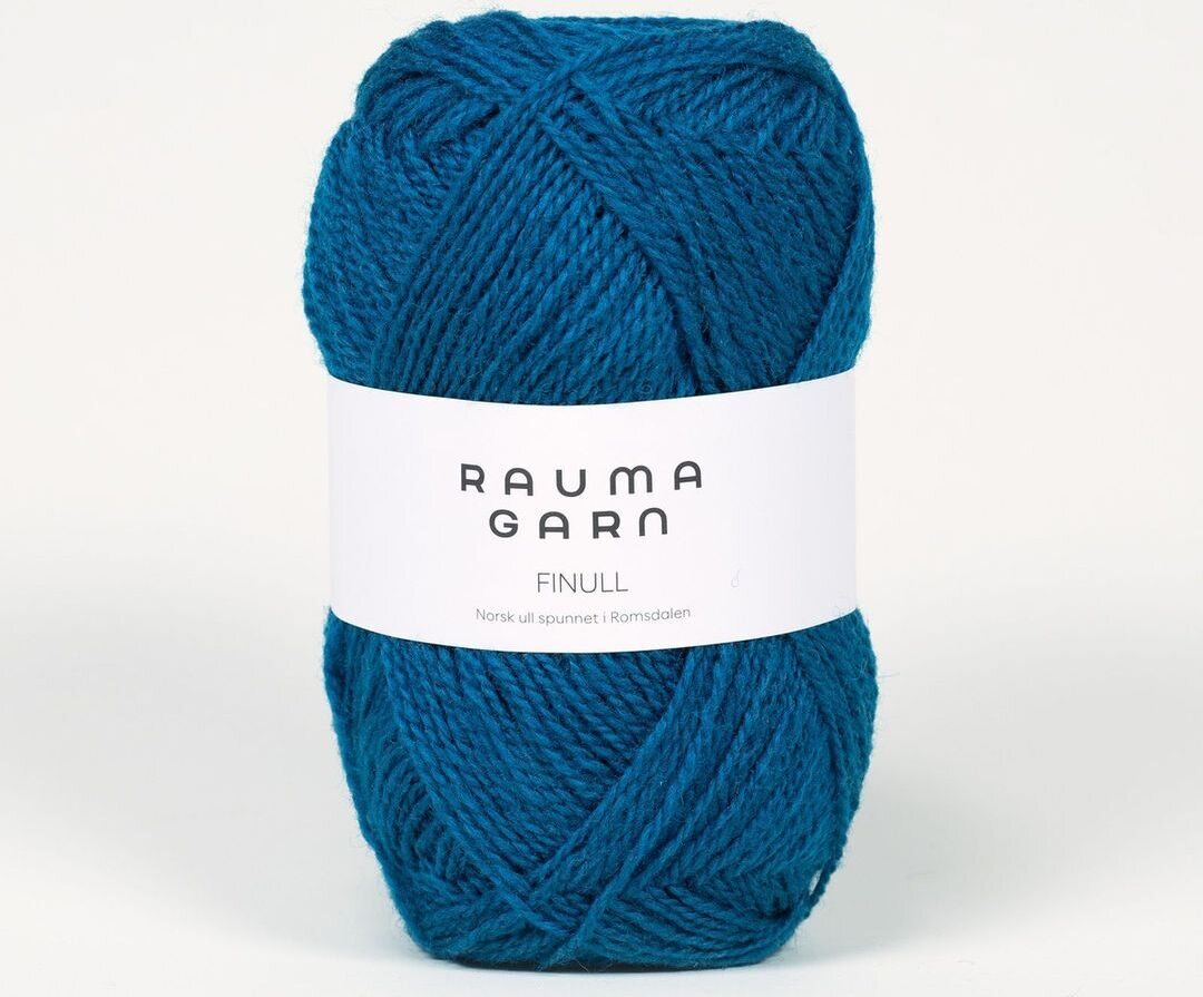 Rauma Garn Finull 484 tumma turkoosi