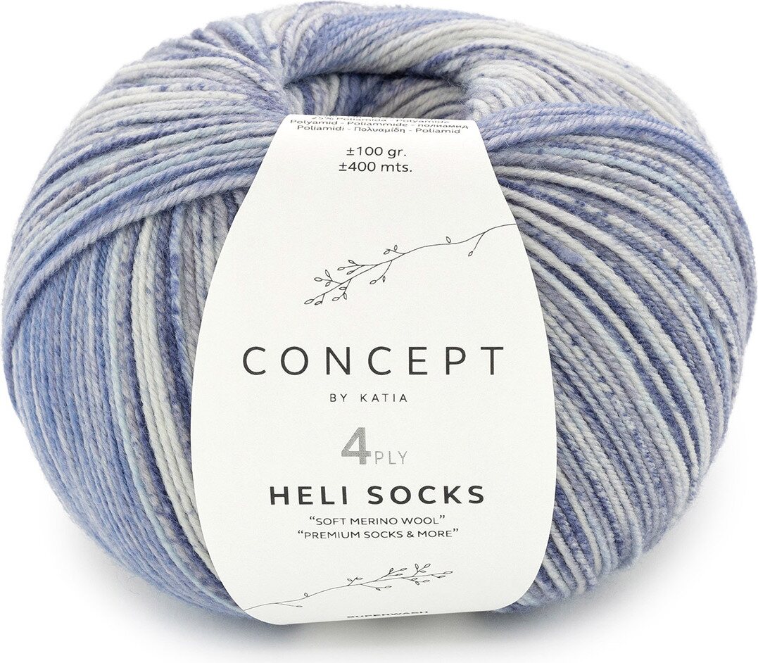 Concept by Katia Heli Socks 303 siniset