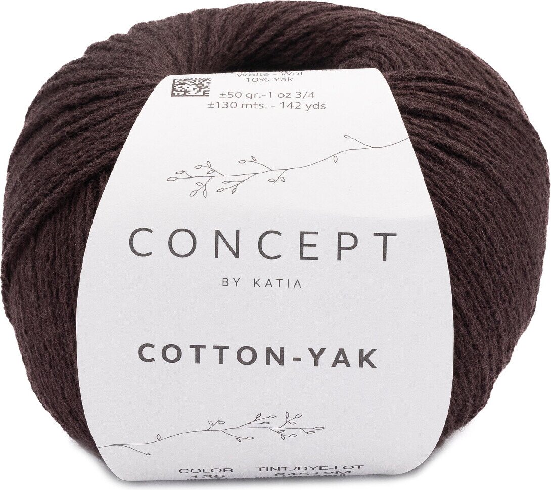 Concept by Katia Cotton-Yak 136 tummanruskea