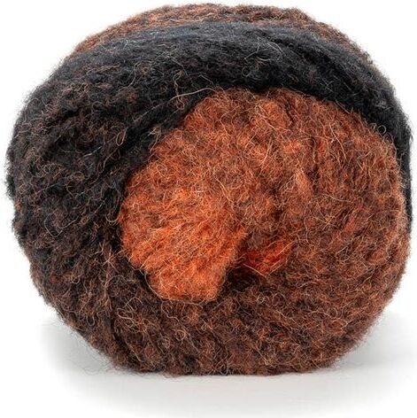 Laines du Nord Piuma Alpaca Degrade 9 kuparista mustaan