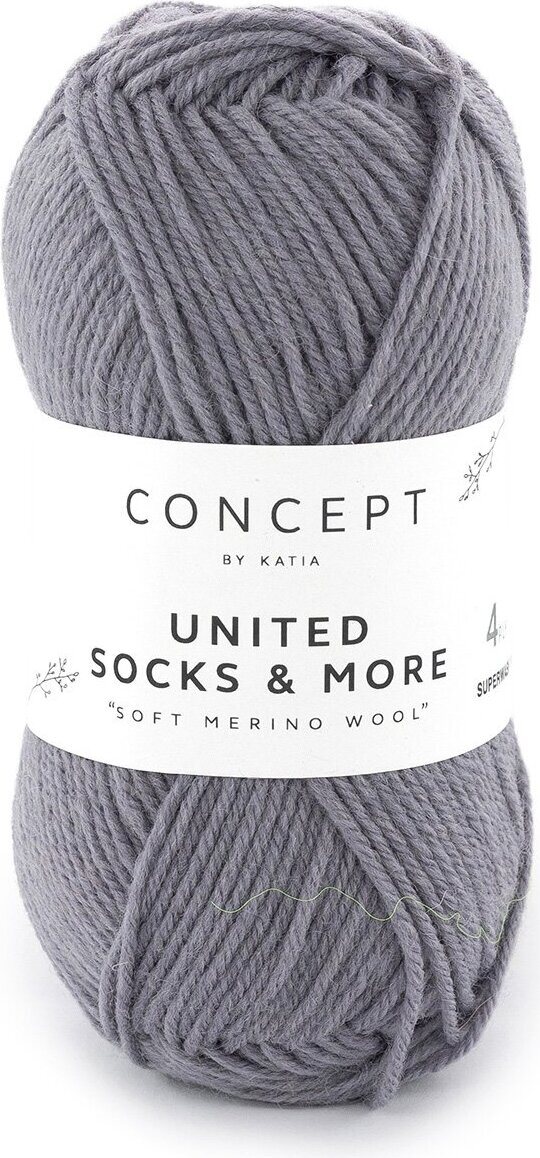 Concept by Katia United Sock & More 201 keskiharmaa