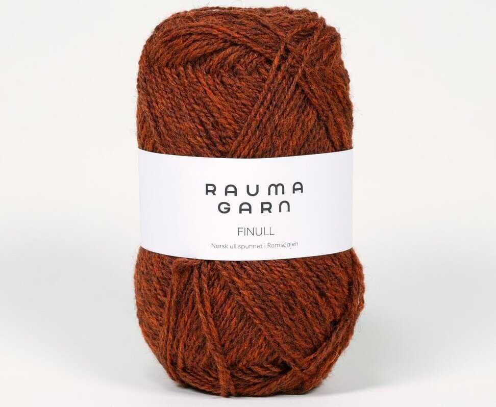 Rauma Garn Finull 4132 meleerattu punaruskea