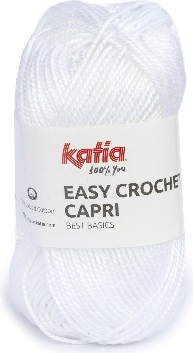 Katia Easy Crochet Capri 100 valkoinen