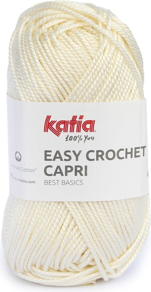 Katia Easy Crochet Capri 101 Luonnonvalkoinen