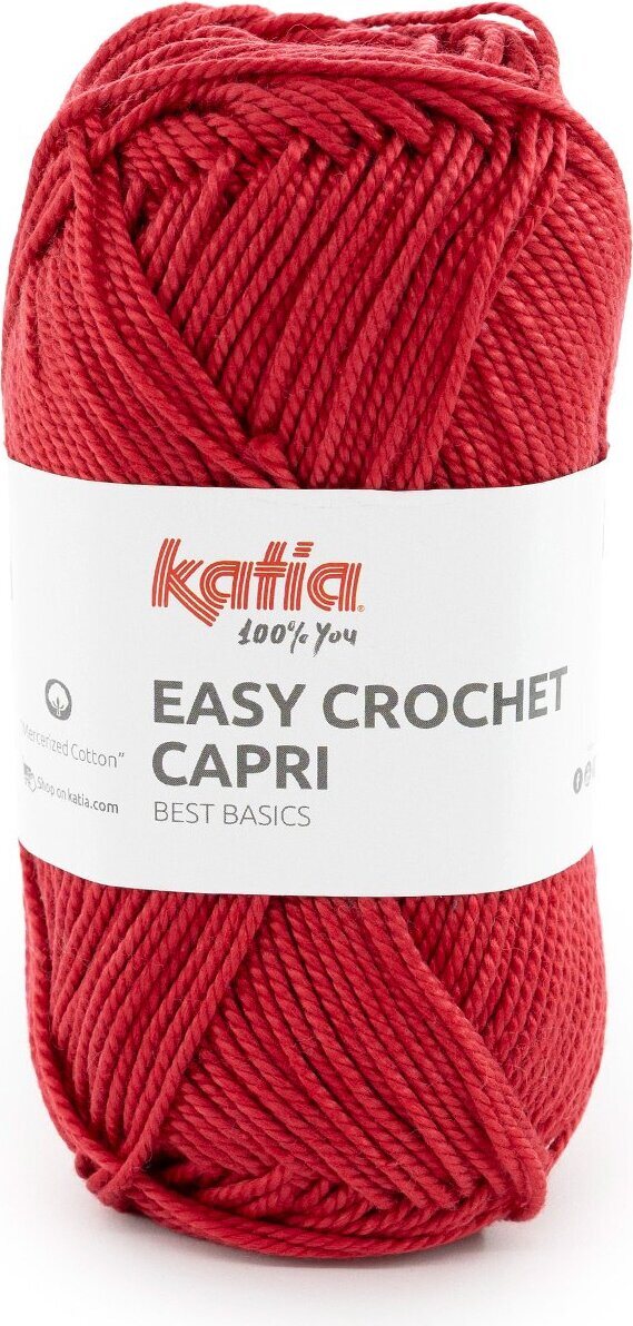 Katia Easy Crochet Capri 121 punainen