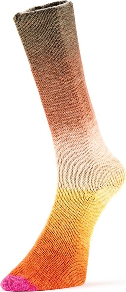 Laines du Nord Harmonious Socks 12 pinkki-okra-ruskea