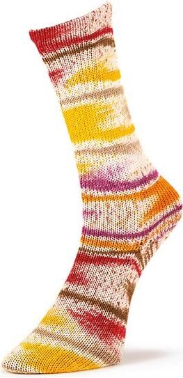 Laines du Nord Summer Socks Fancy 120 punakirjava