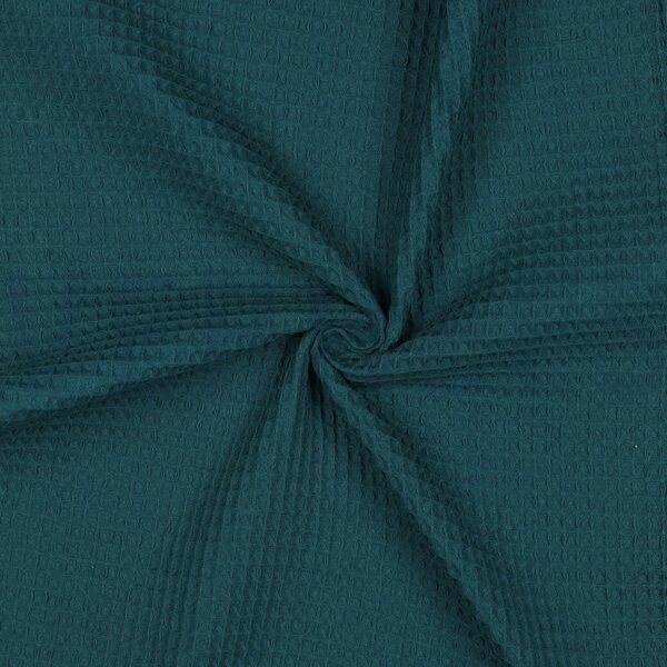 Verhees Textiles Vohvelikangas, pala 2 m Petrooli