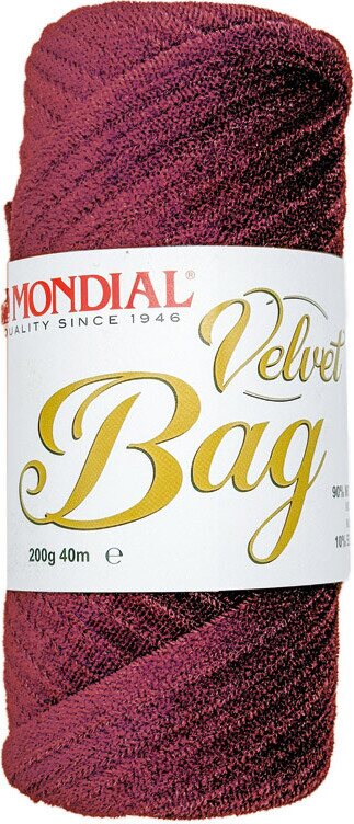Mondial Velvet bag 310 viininpunainen