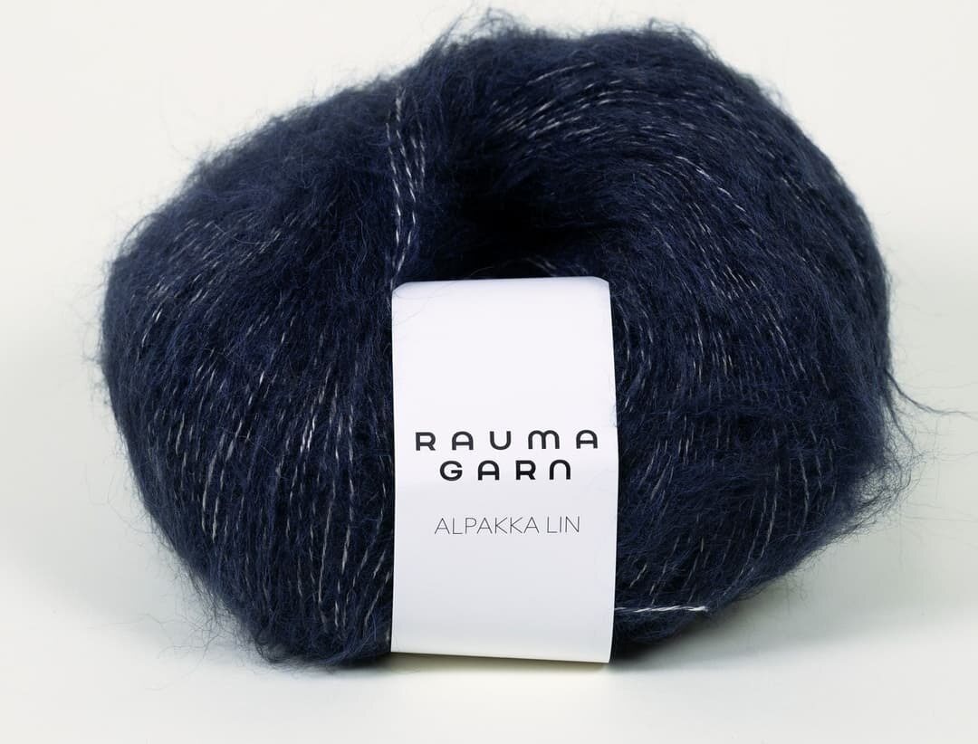 Rauma Garn Alpakka Lin 6557 tummansininen
