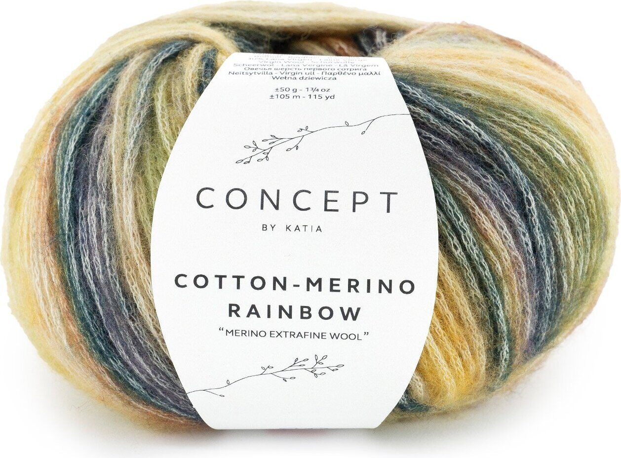 Concept by Katia Cotton-Merino Rainbow 500 Blue-Blackberry-Ochre