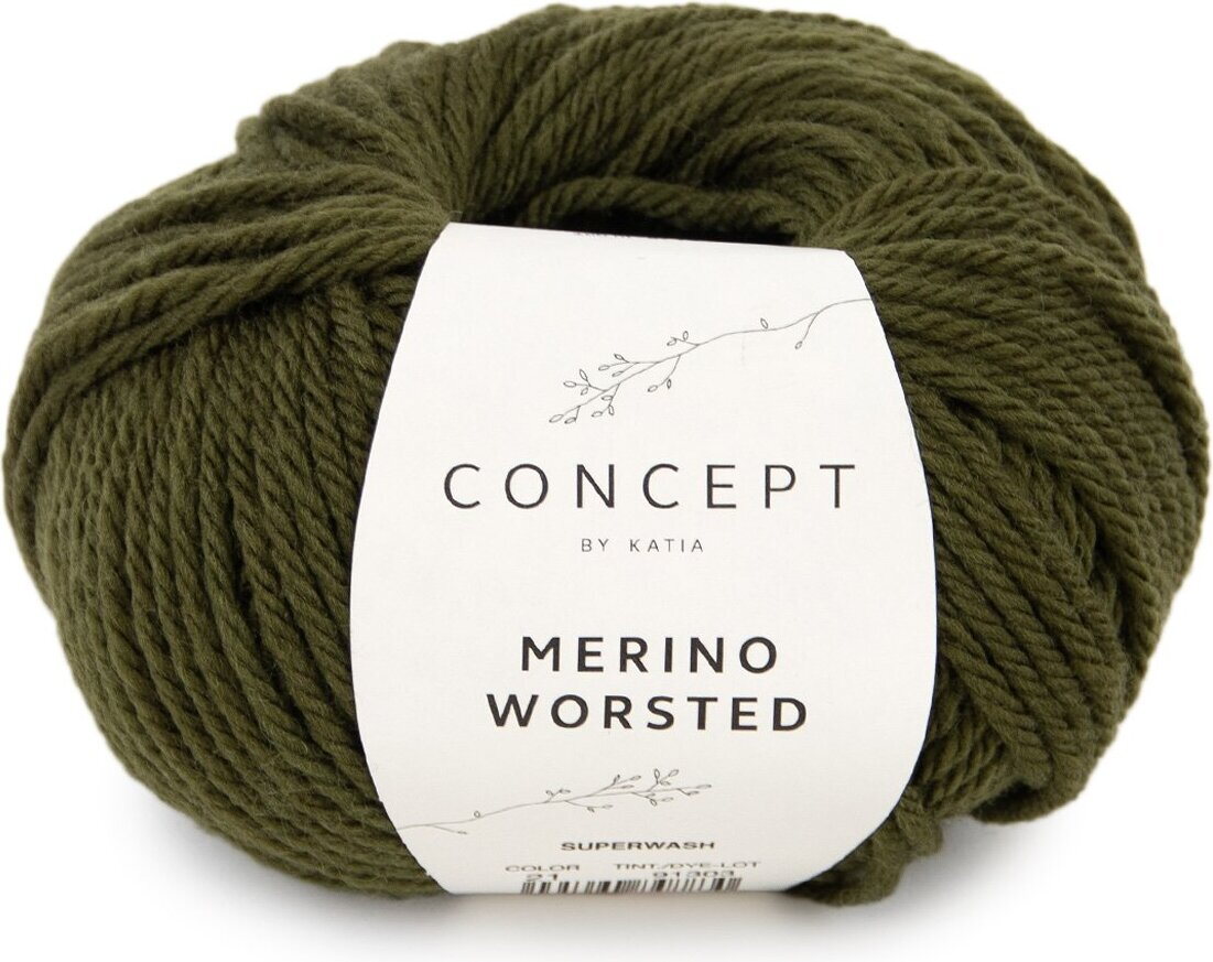 Concept by Katia Merino worsted 21 military green