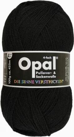 Opal 4-säikeinen sukkalanka 2619 musta