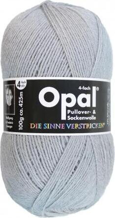 Opal 4-säikeinen sukkalanka 5193 vaaleanharmaa