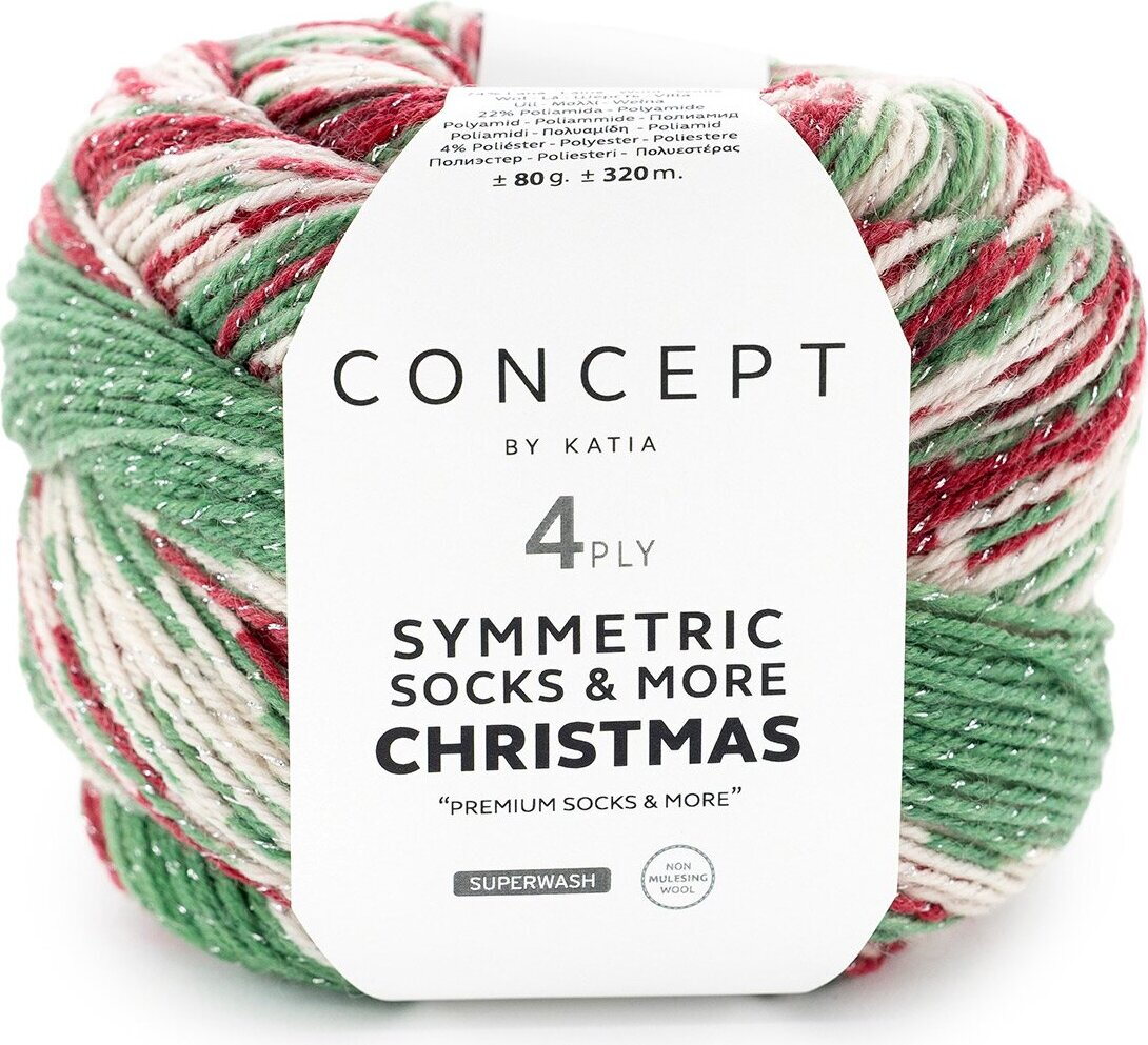 Concept by Katia Symmetric S&M Christmas 102 green-red-white