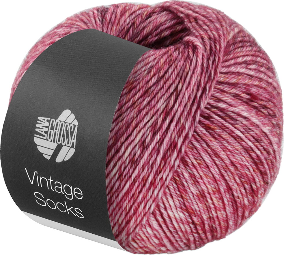 Lana Grossa Vintage Socks 1009 marjapuuron punainen