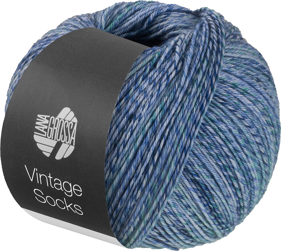 Lana Grossa Vintage Socks 1017 sinivihreä