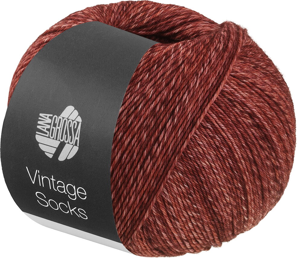 Lana Grossa Vintage Socks 1023 punaruskea