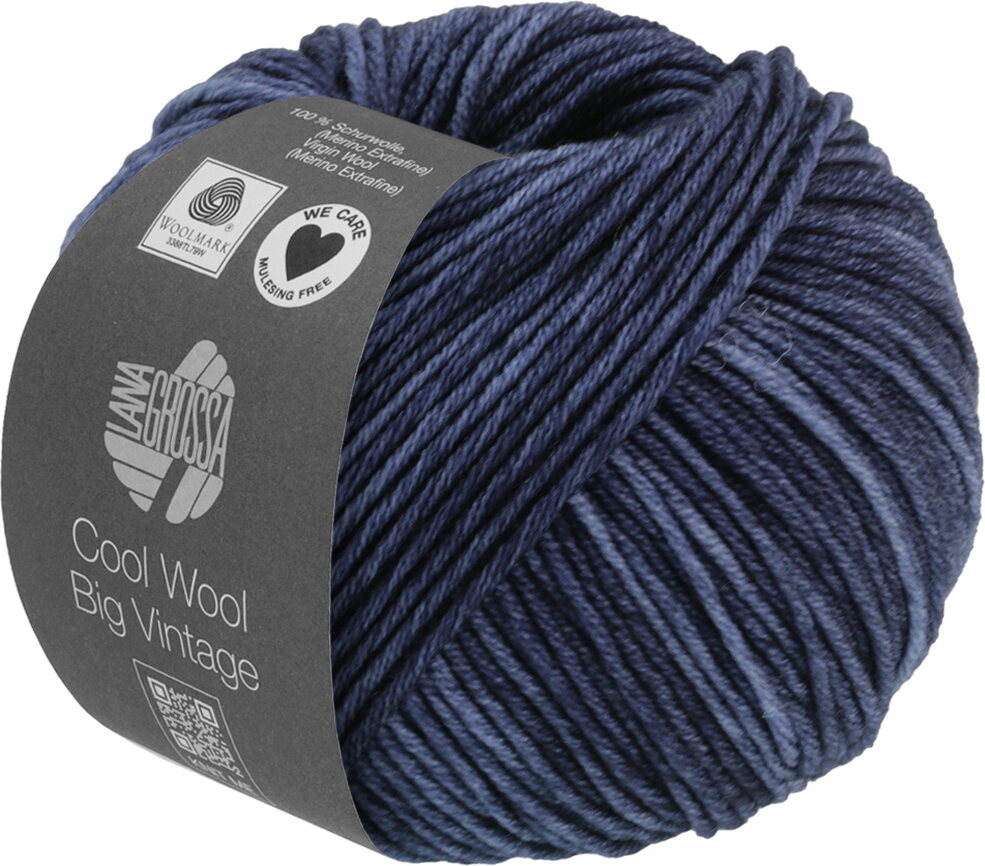 Lana Grossa Cool Wool Big Vintage 7166 sininen