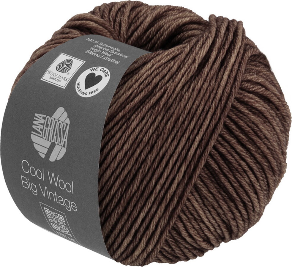 Lana Grossa Cool Wool Big Vintage 7184 ruskea
