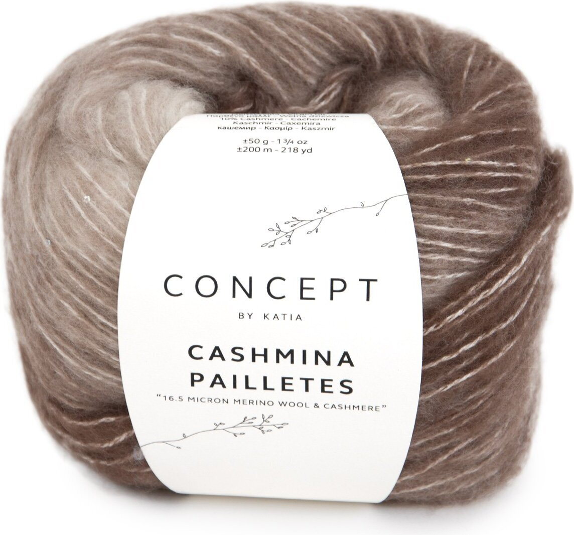 Concept by Katia Cashmina pailletes 100 beige-brown