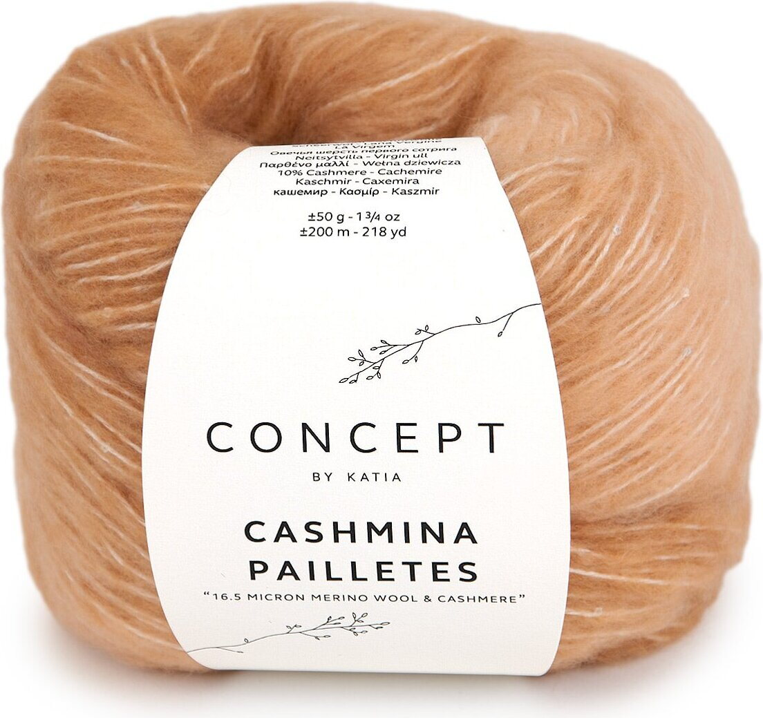 Concept by Katia Cashmina pailletes 101 salmon-rust