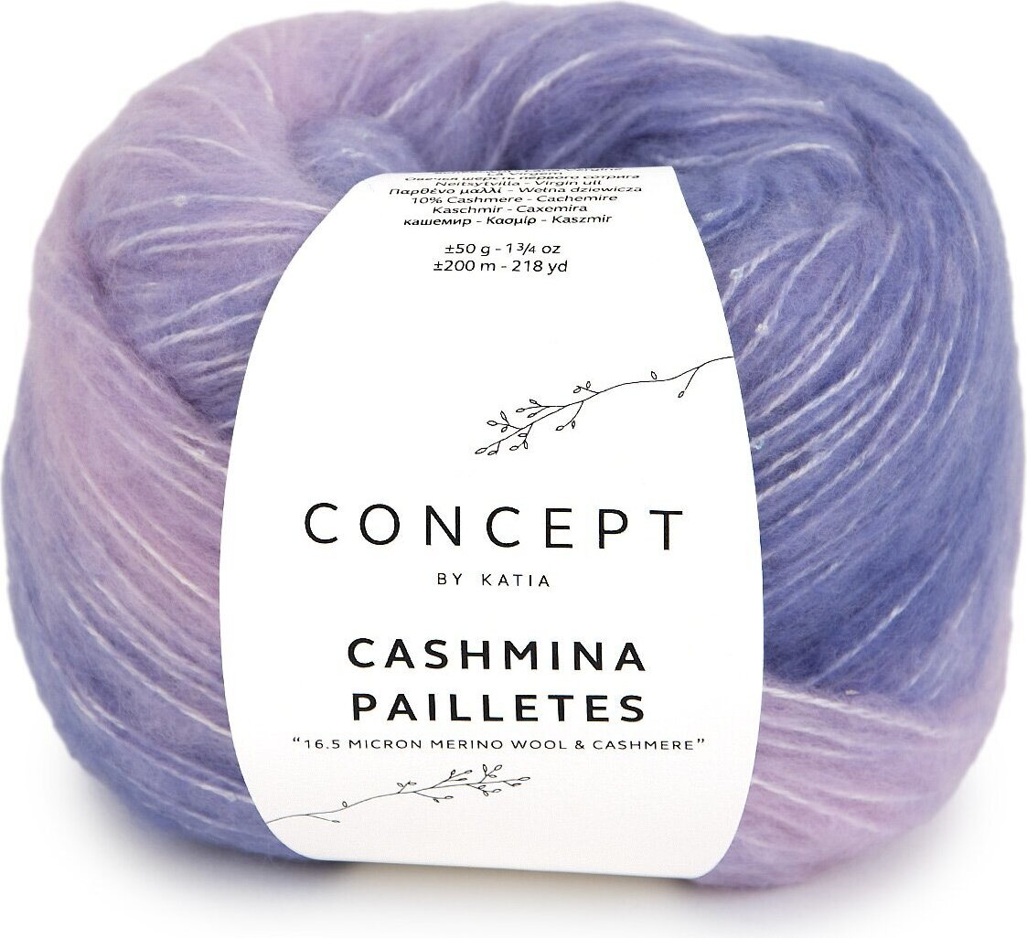 Concept by Katia Cashmina pailletes 105 mauve-lavender