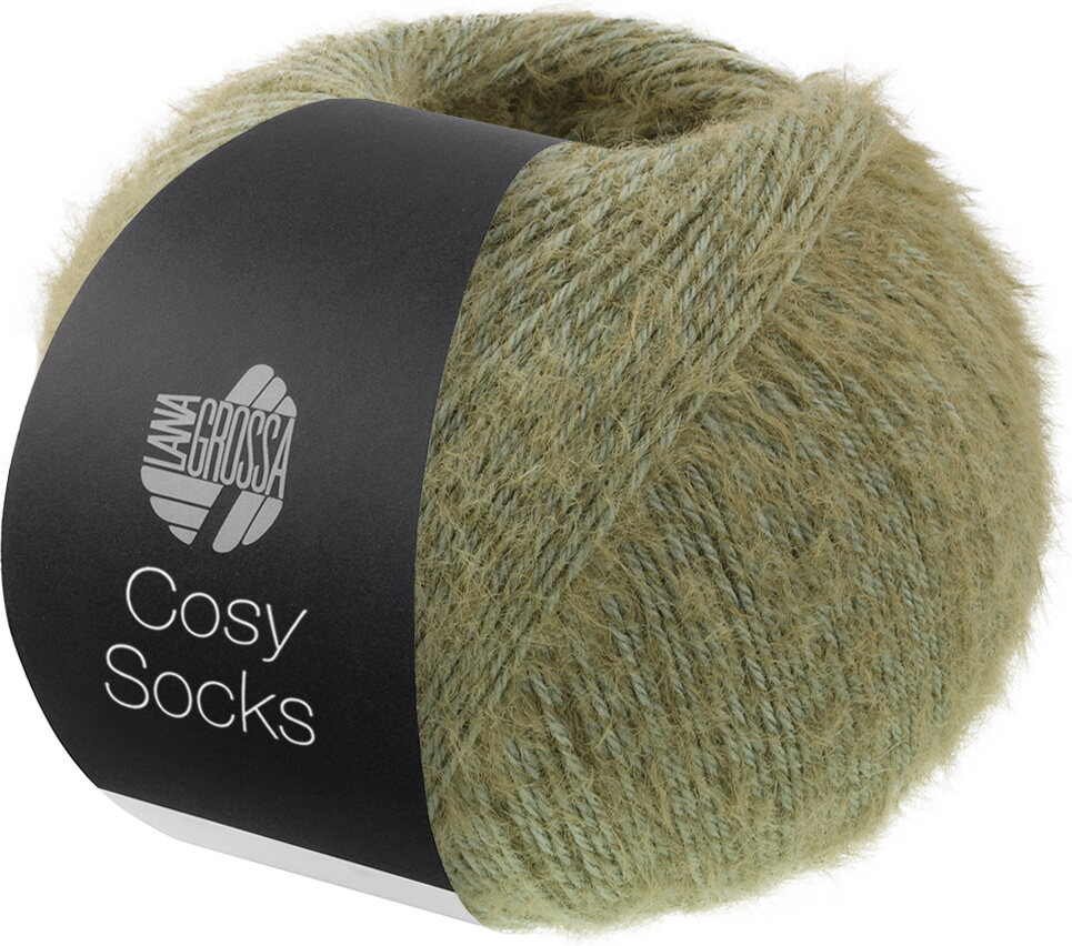 Lana Grossa Cosy Socks 0012 sammaleenvihreä