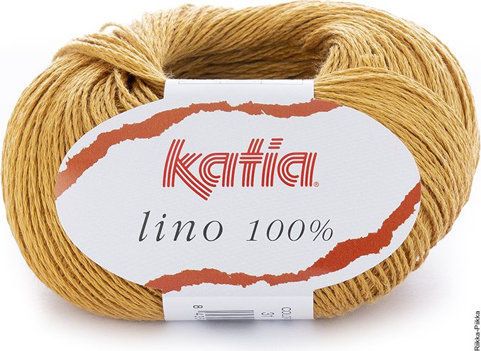 Katia Lino 100% 31 Kullankeltainen