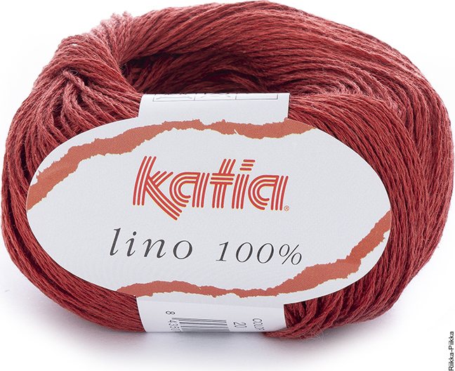 Katia Lino 100% 20 Punainen