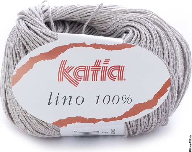 Katia Lino 100% 08 Vaalea Harmaa