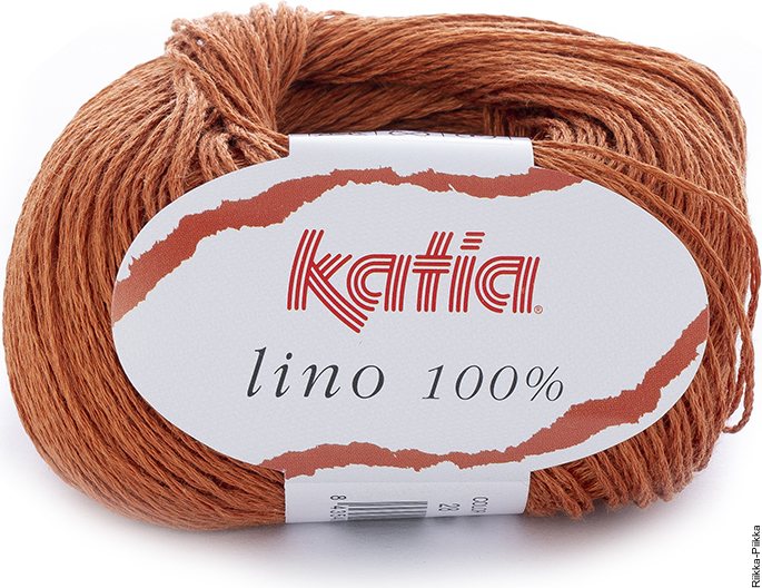 Katia Lino 100% 28 tumma oranssi