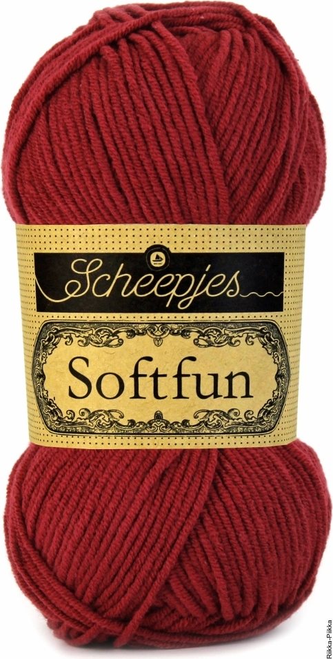 Scheepjes Softfun 2492 viininpunainen