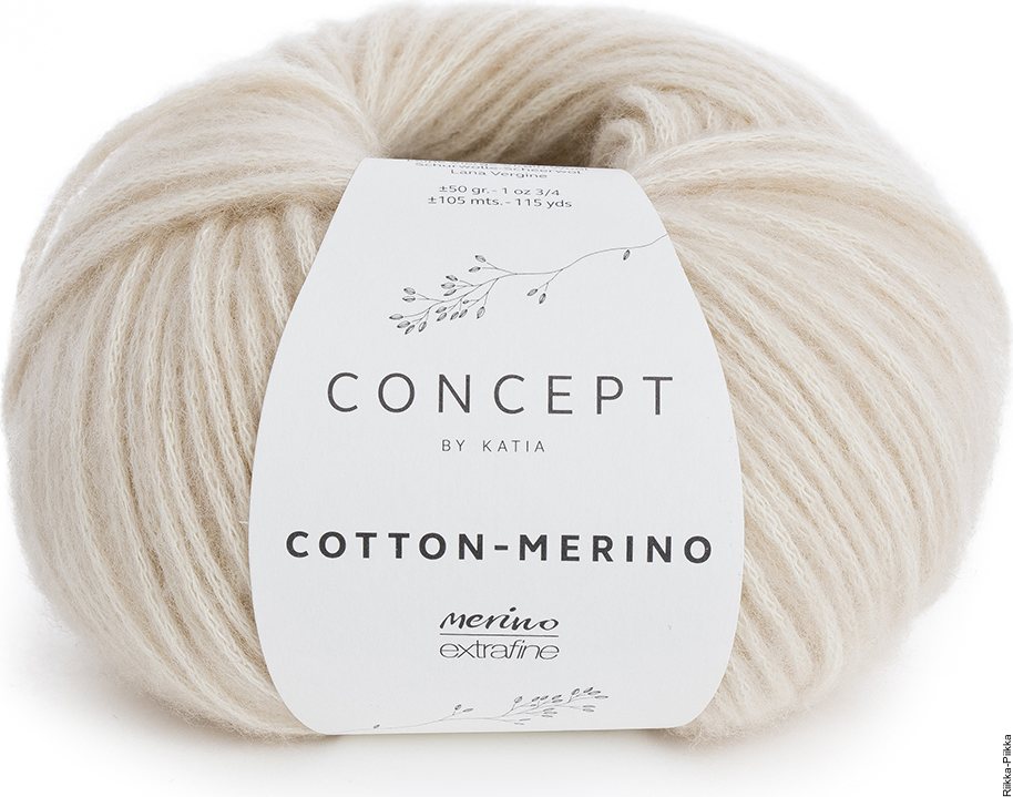 Concept by Katia Cotton Merino 101 luonnonvalkea