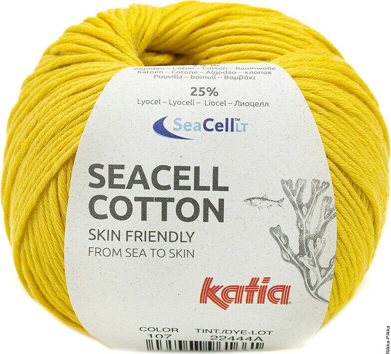 Katia Seacell Cotton 107 keltainen