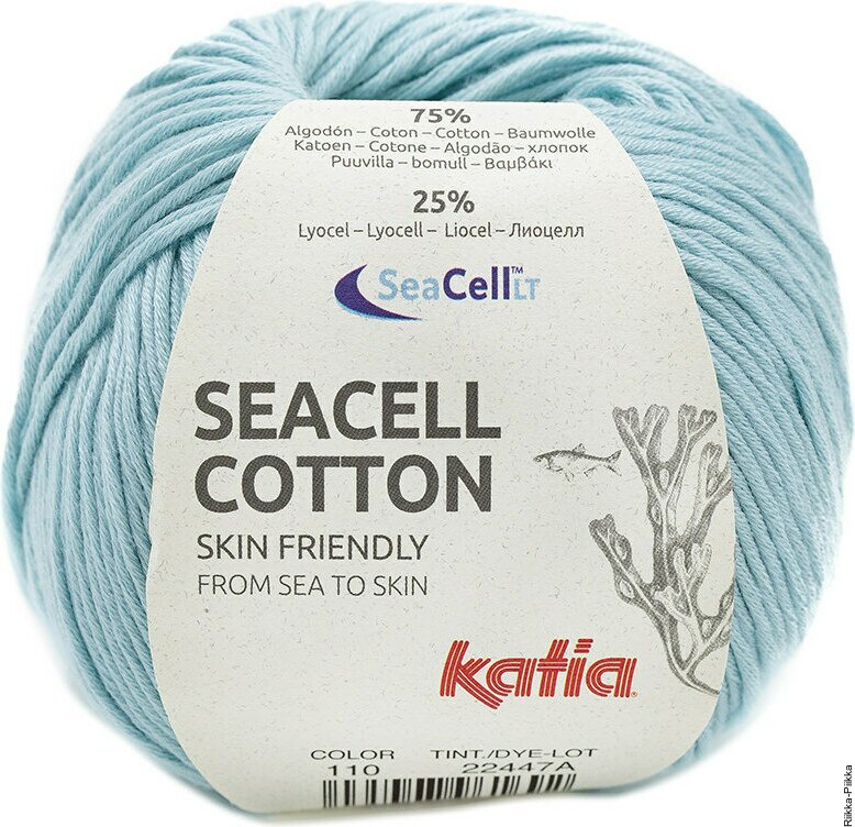 Katia Seacell Cotton 110 vaalea vedenvihreä