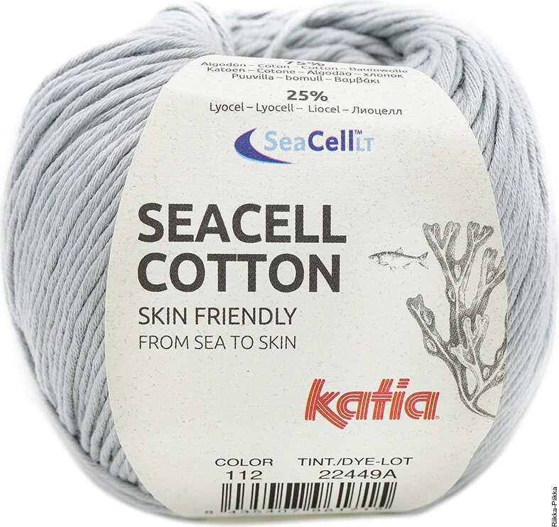 Katia Seacell Cotton 112 helmenharmaa