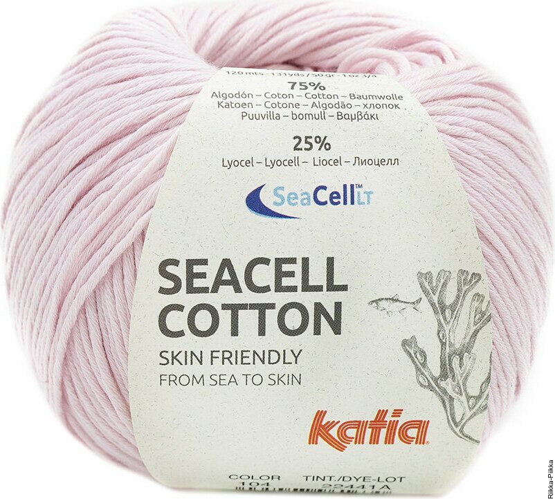 Katia Seacell Cotton 104 hempeä vaaleanpunainen