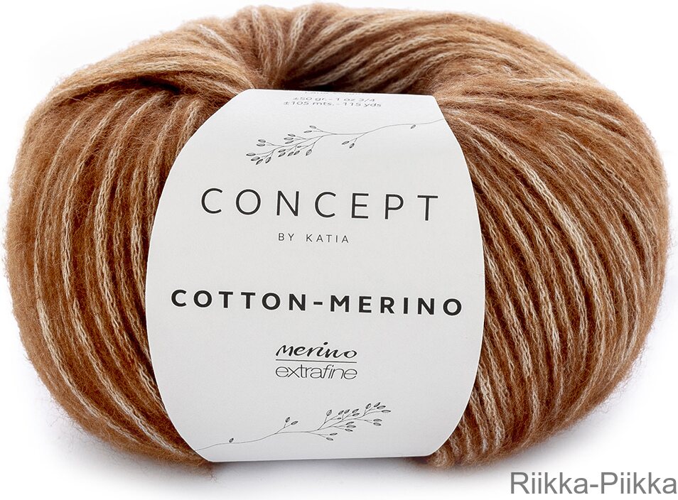 Concept by Katia Cotton Merino 118 ruskea