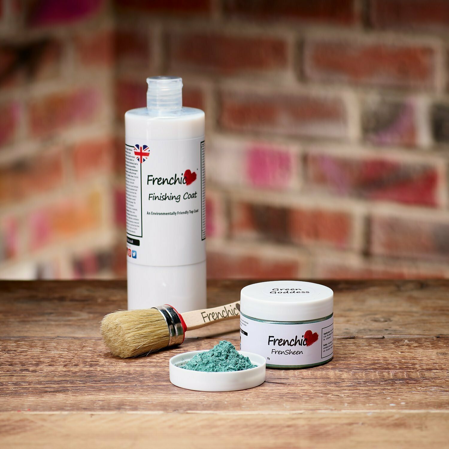 Frenchic Paint Frensheen Metallijauheet Vihreä Green Goddess