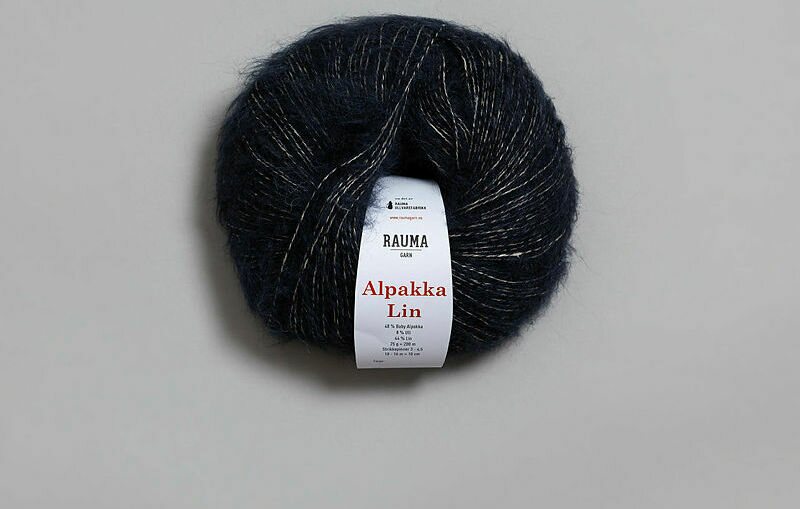 Rauma Garn Alpakka Lin 6557 tummansininen